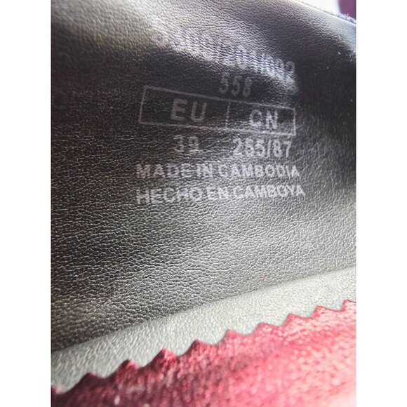 Zara Women Size 39 (US 8) Silver/Gray Slip On Pointed Toe Penny Loafers - Picture 7 of 13